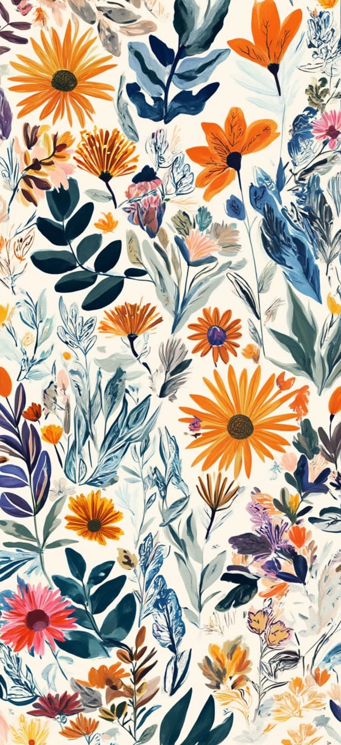 colorful_illustration, Create a captivating digital wallpaper that embodies a latte-colored flow, where simplicity meets intricate artistry. The design draws inspiration from a vibrant and colorful illustration style, characterized by a playful, dynamic, and hand-drawn feel. This artwork is elegantly adorned with organic shapes and scattered decorative elements. Various leaves and floral motifs are skillfully arranged across the canvas, exuding a natural and free-flowing quality.
Embrace a lavish, decorative style with an intricate composition merging bold organic shapes with delicate details. The design features ornamental elements such as dots, swirls, and abstract motifs to add a touch of whimsy and elegance. Luxurious layers of colors and patterns come together to create an enticing sense of depth and movement. The organic shapes and radial floral patterns form a harmonious ensemble, reminiscent of Scandinavian folk art and mid-century botanical prints.
The entire image is meticulously centered, ensuring a crisp, clean look that is ideal for printing as a digital wallpaper. This artwork provides a perfect blend of simplicity and complexity, making it a visually captivating piece for any screen.