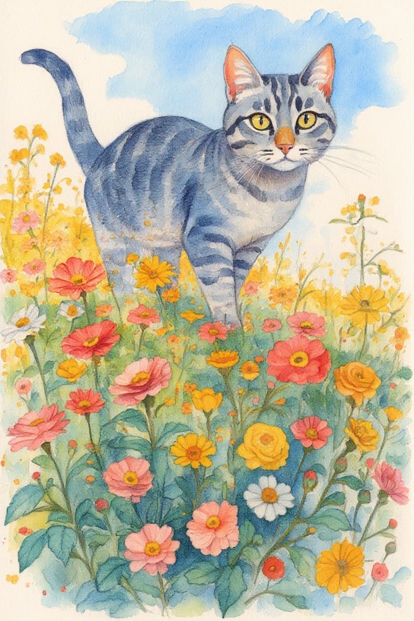 Transform image to watercolor art style