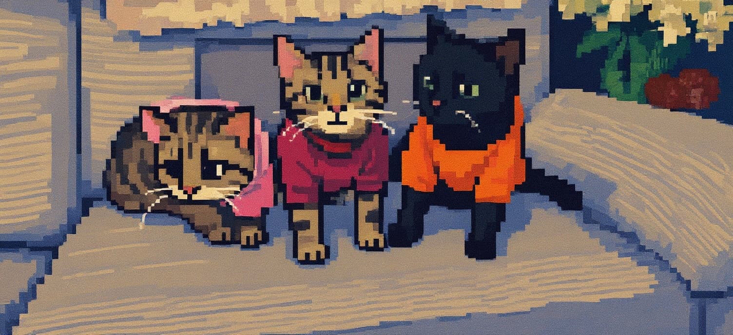 Transform image to pixel-art art style