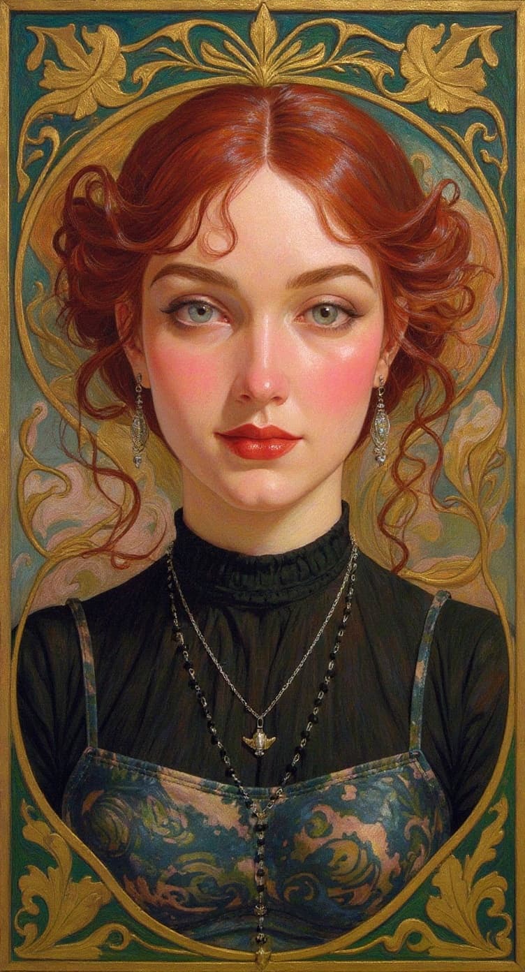 Transform image to art-nouveau art style