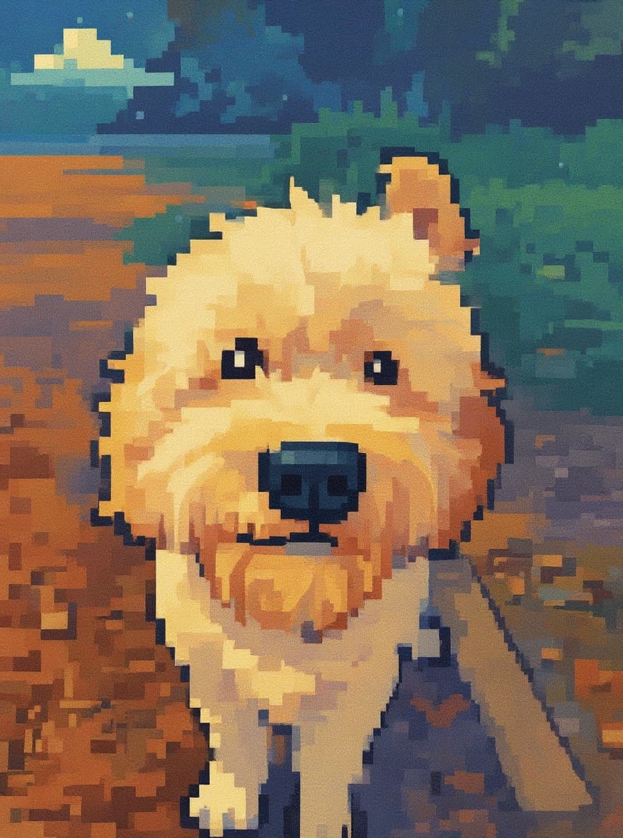 Transform image to pixel-art art style