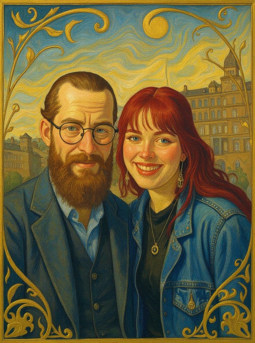 Transform image to art-nouveau art style