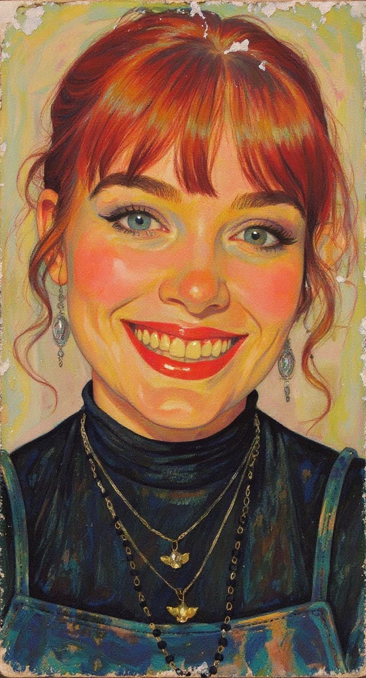 Transform image to vintage art style