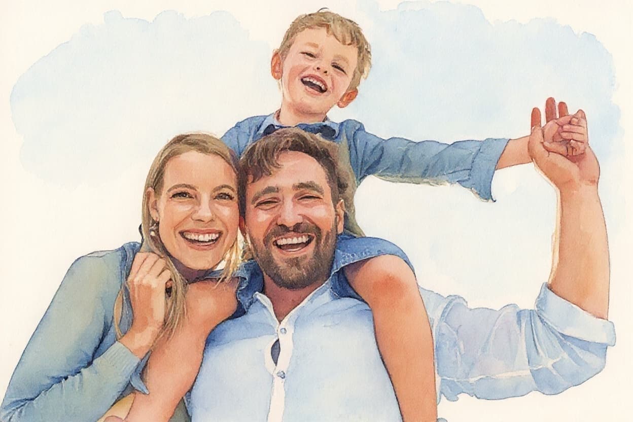 Transform image to watercolor art style