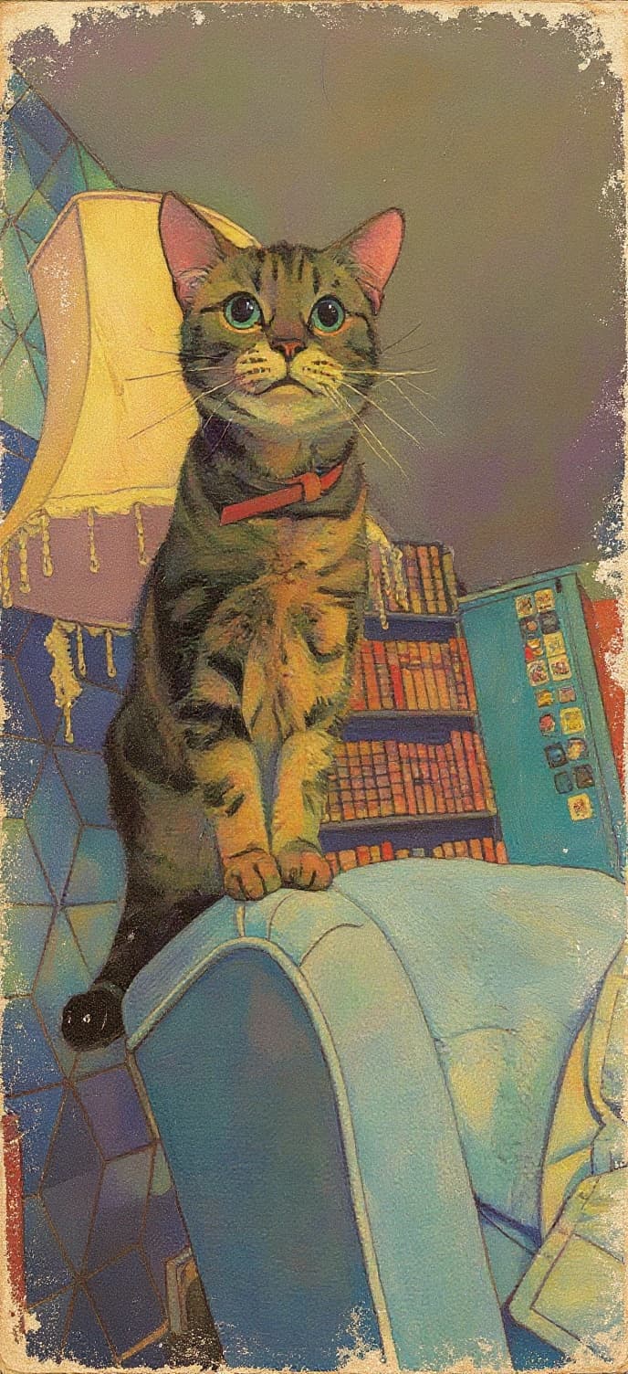 Transform image to vintage art style