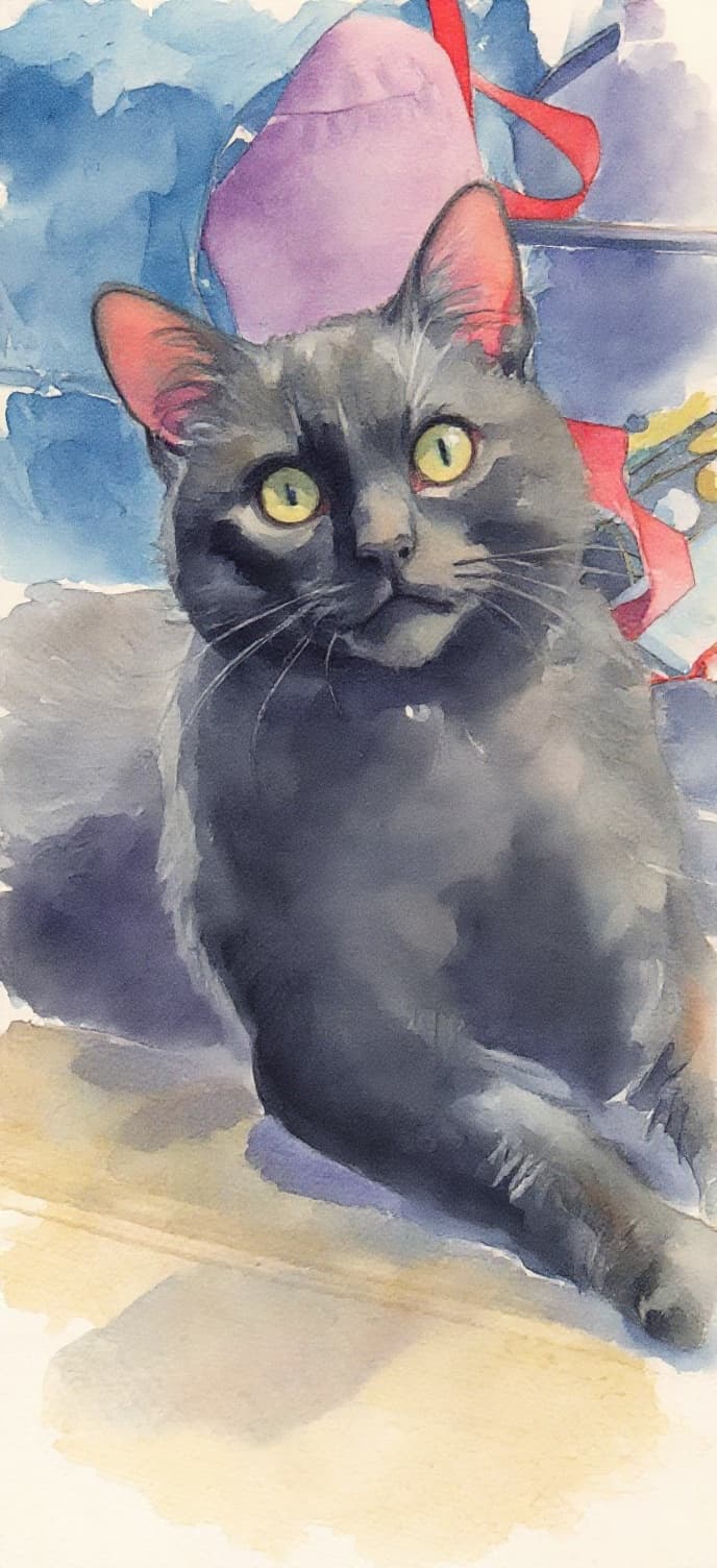 Transform image to watercolor art style