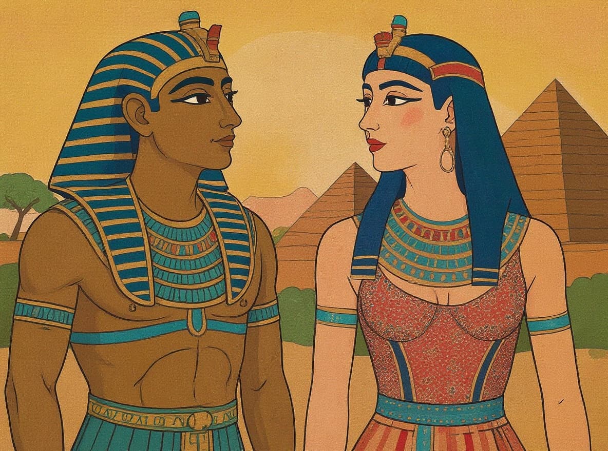 Transform image to egyptian art style
