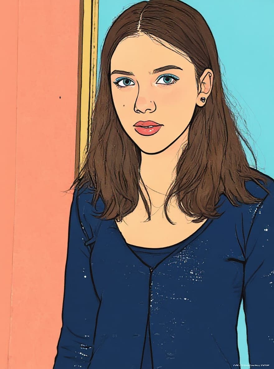 Transform image to line-art art style