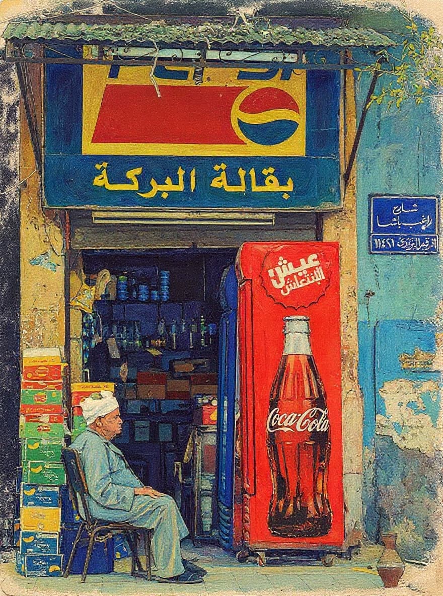 Transform image to vintage art style