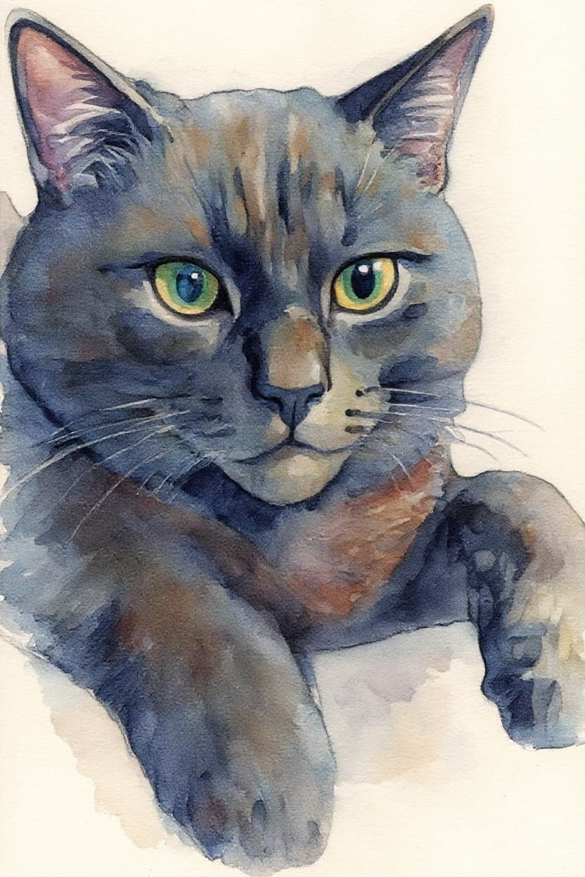 Transform image to watercolor art style