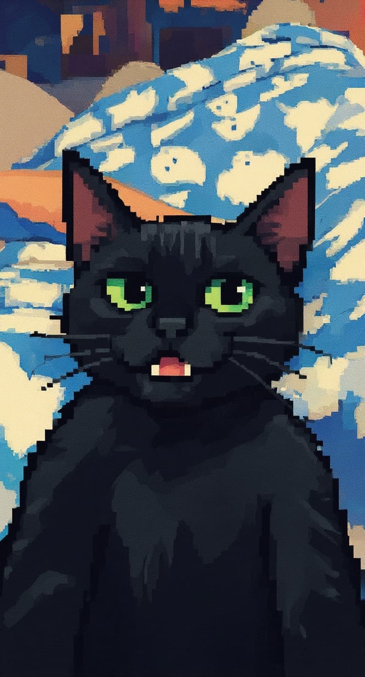 Transform image to pixel-art art style