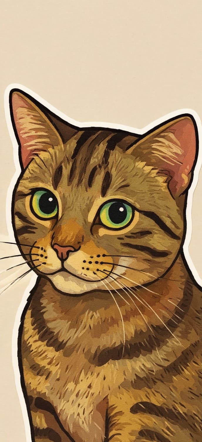 Transform image to cartoon-sticker art style