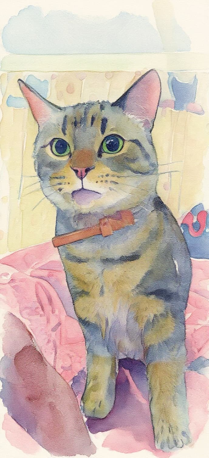 Transform image to watercolor art style