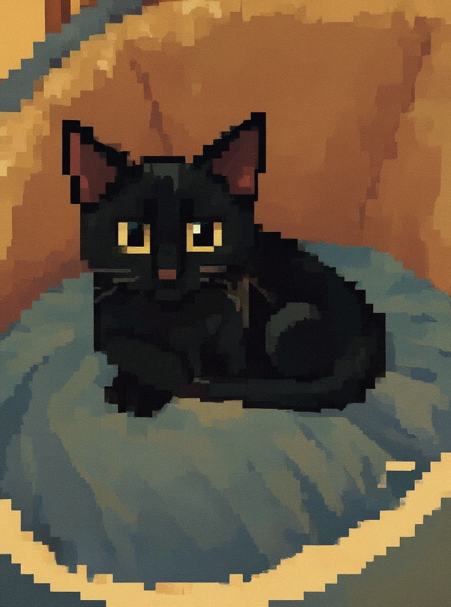 Transform image to pixel-art art style