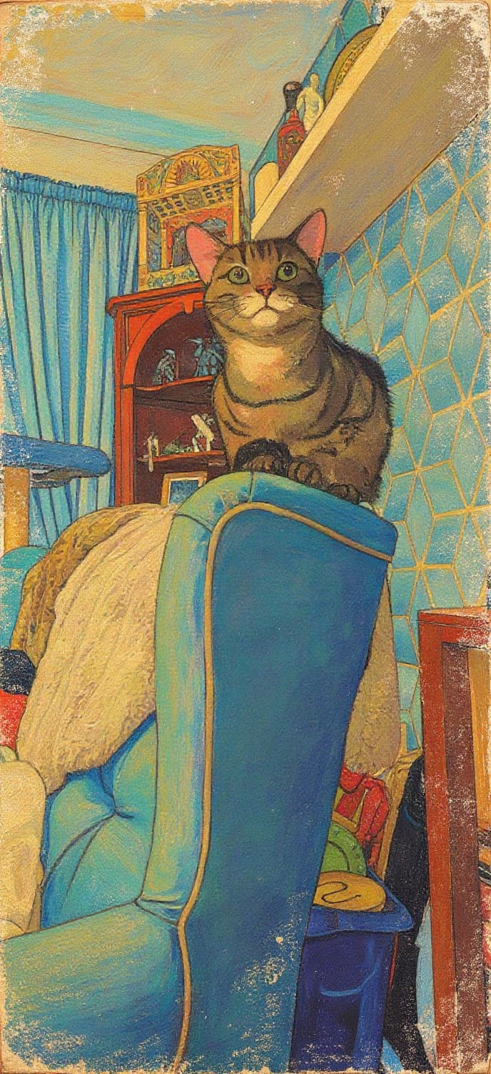 Transform image to vintage art style