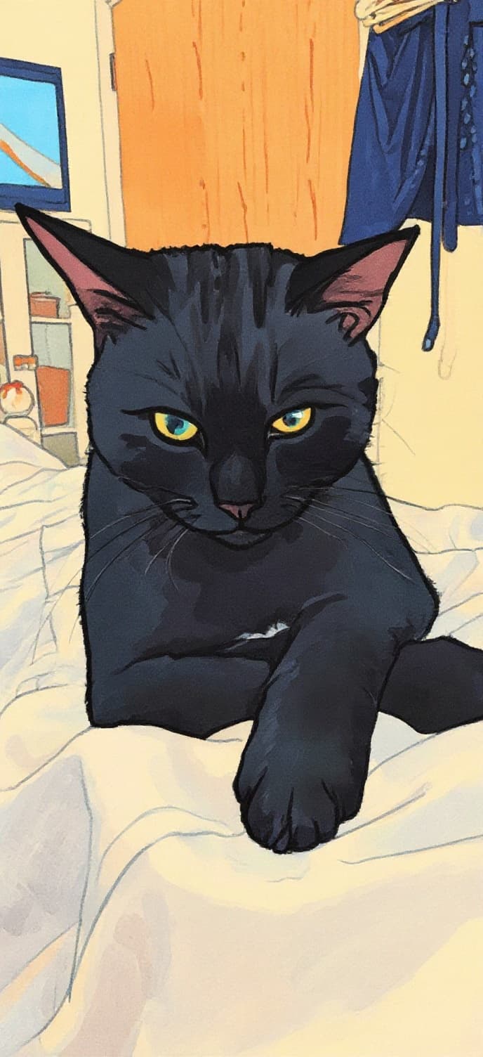 Transform image to line-art art style