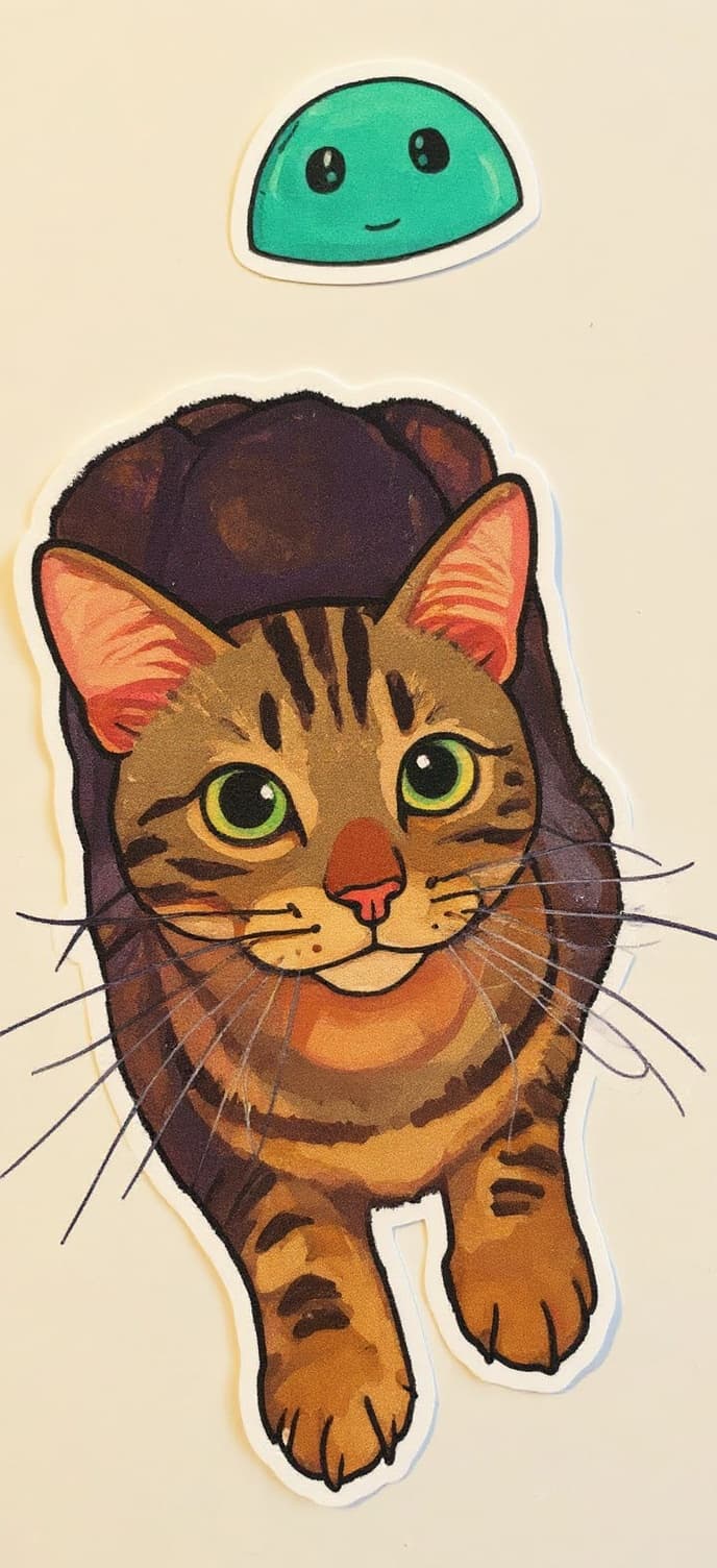 Transform image to cartoon-sticker art style