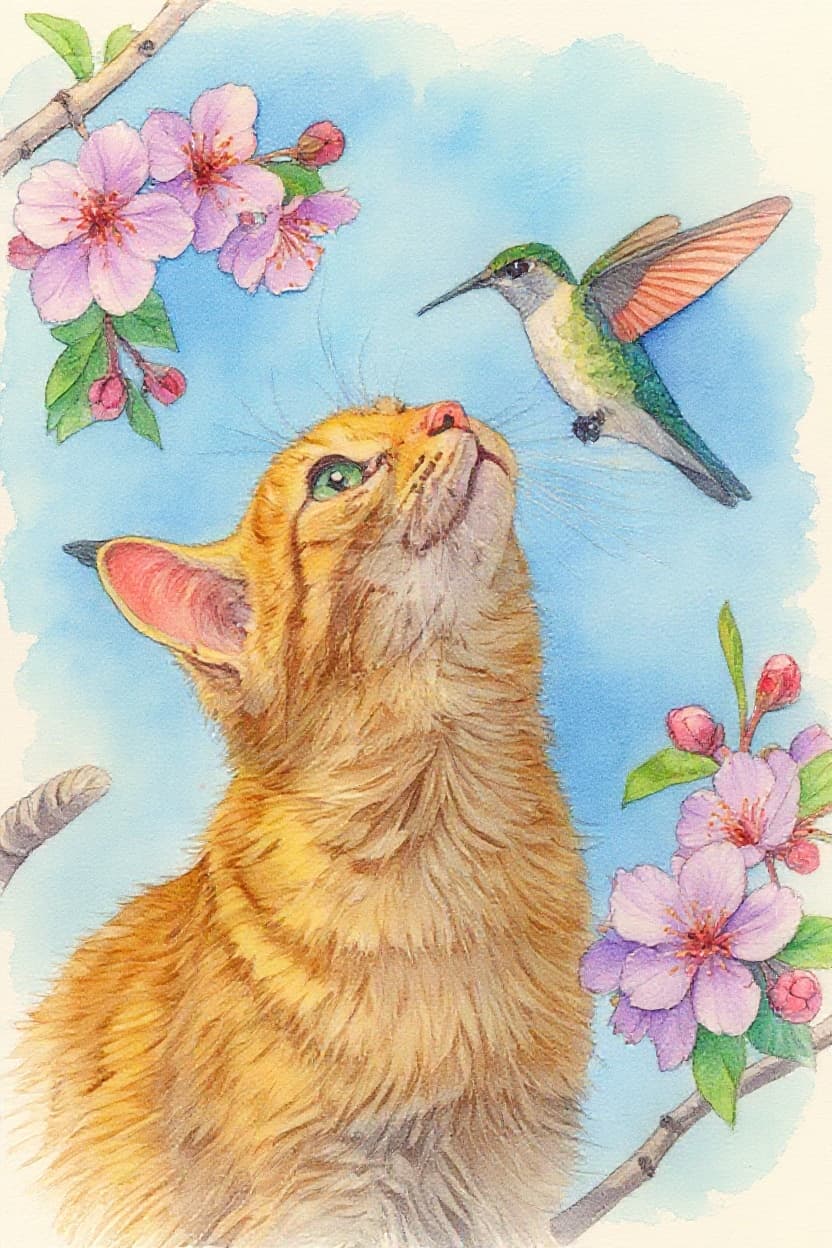 Transform image to watercolor art style
