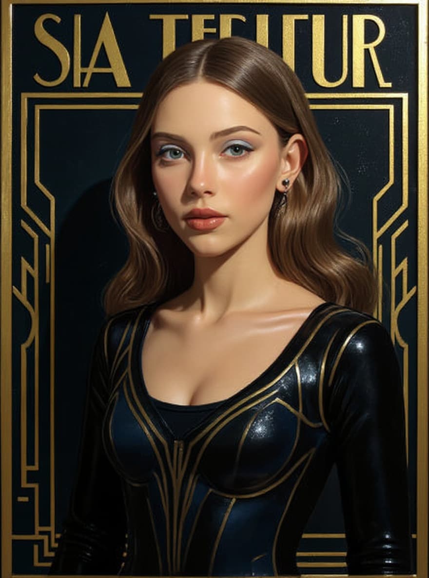 Transform image to art-deco art style