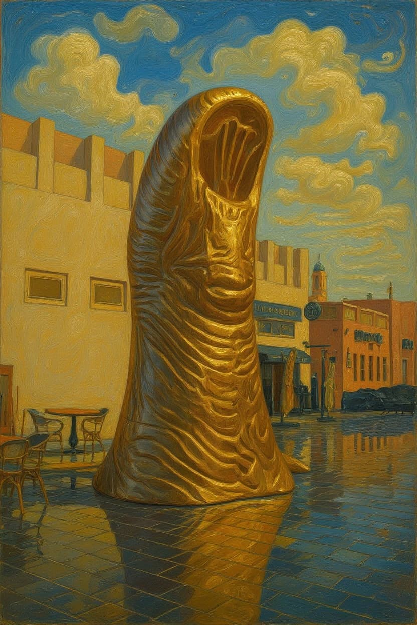 Transform image to sculpture art style