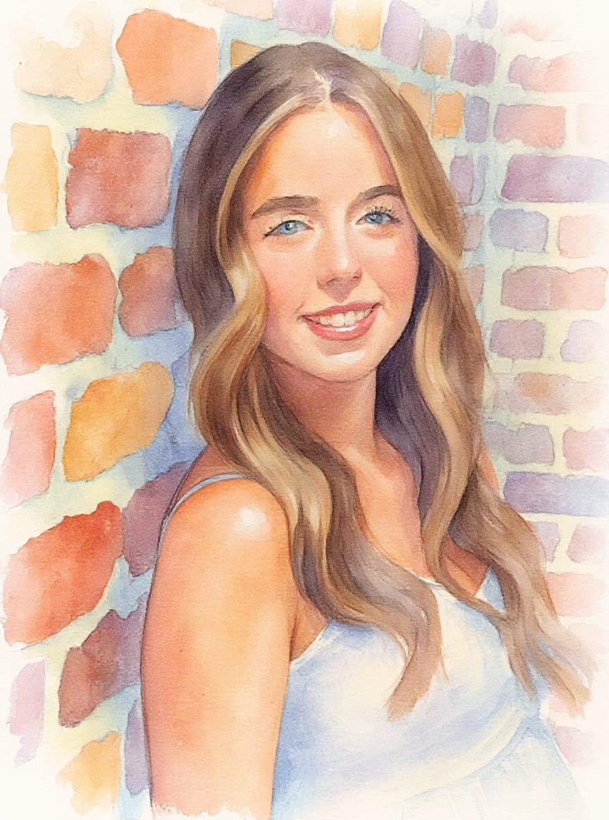 Transform image to watercolor art style