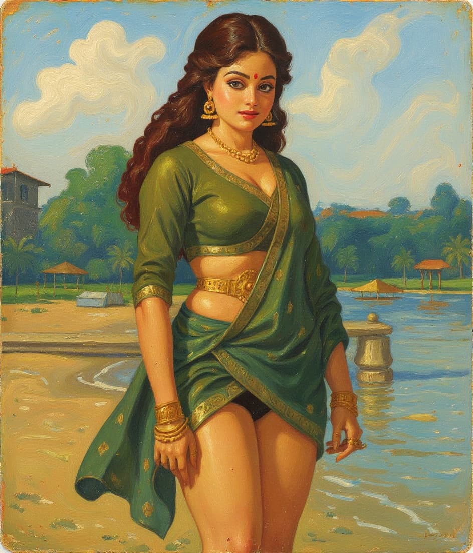 Transform image to vintage art style