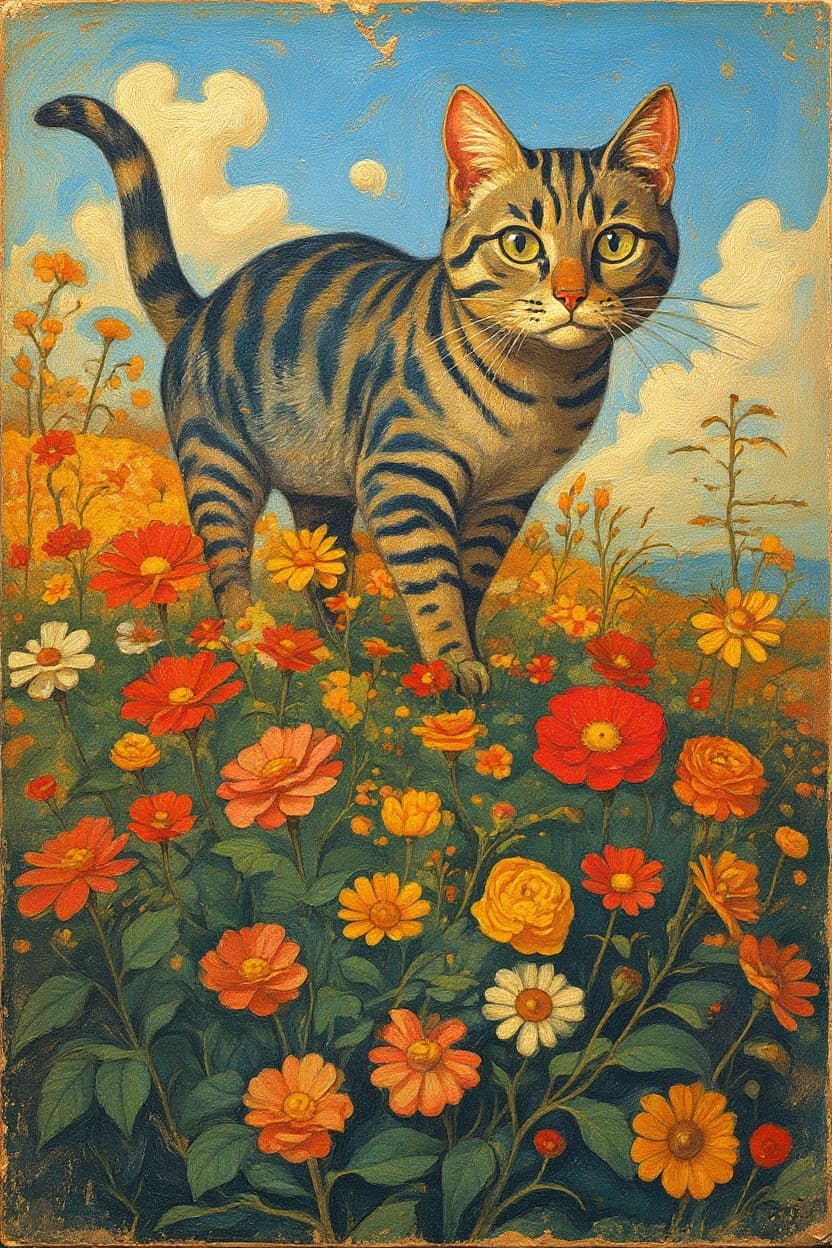 Transform image to vintage art style