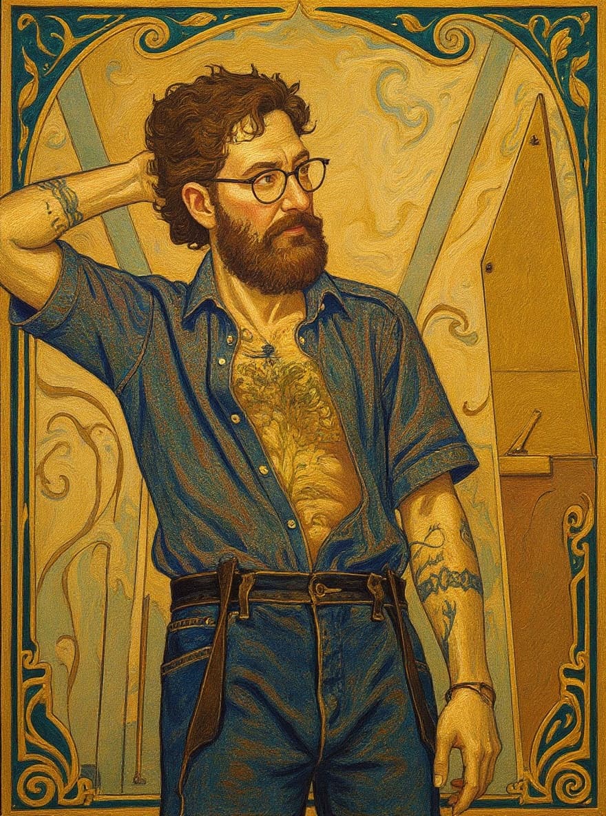Transform image to art-nouveau art style