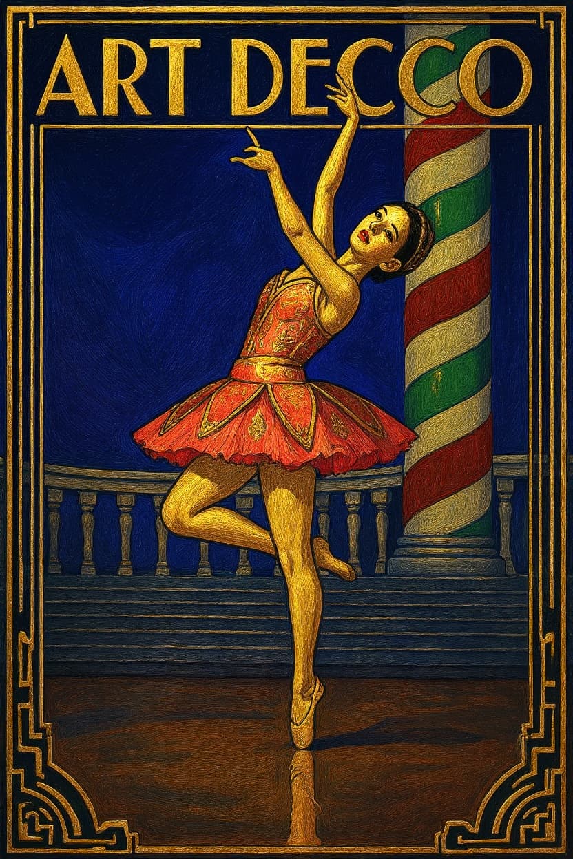 Transform image to art-deco art style