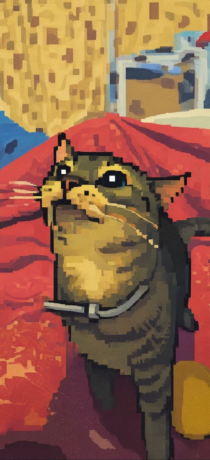 Transform image to pixel-art art style