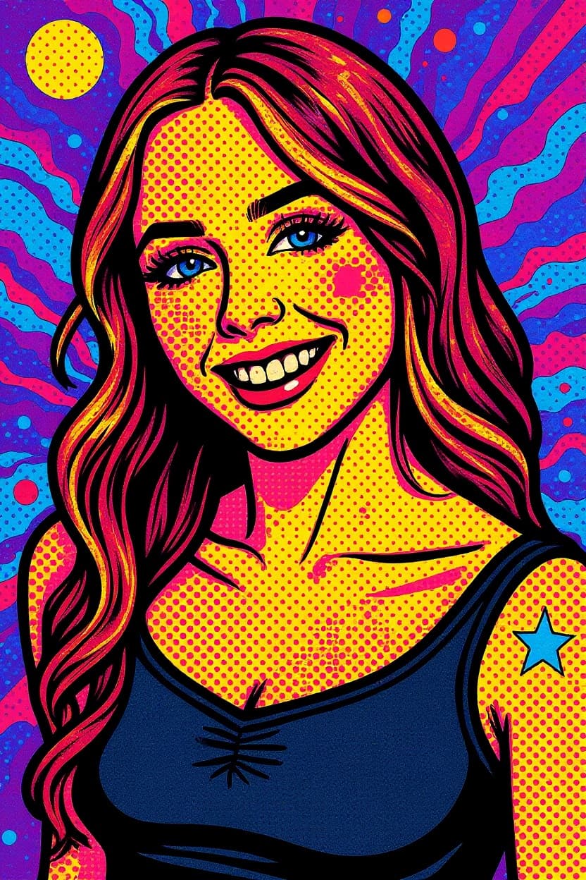 Transform image to pop-art art style