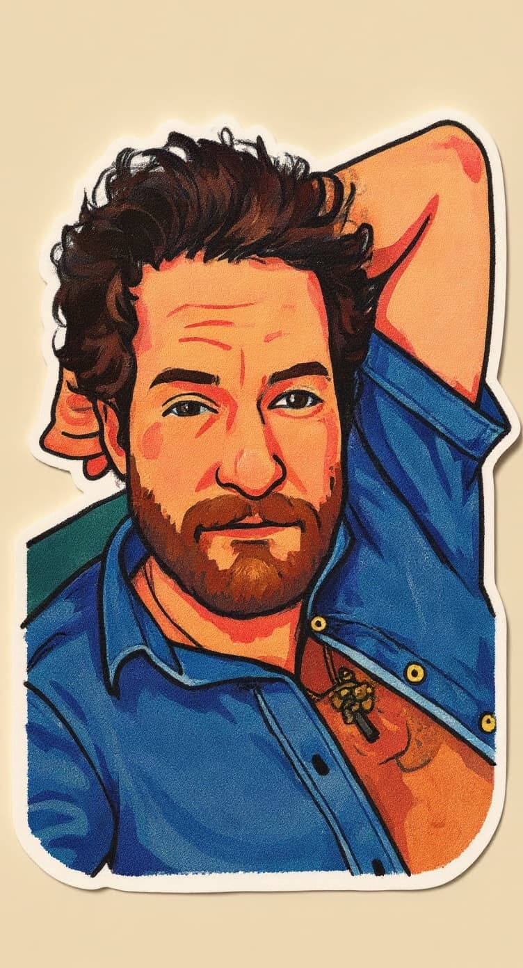 Transform image to cartoon-sticker art style
