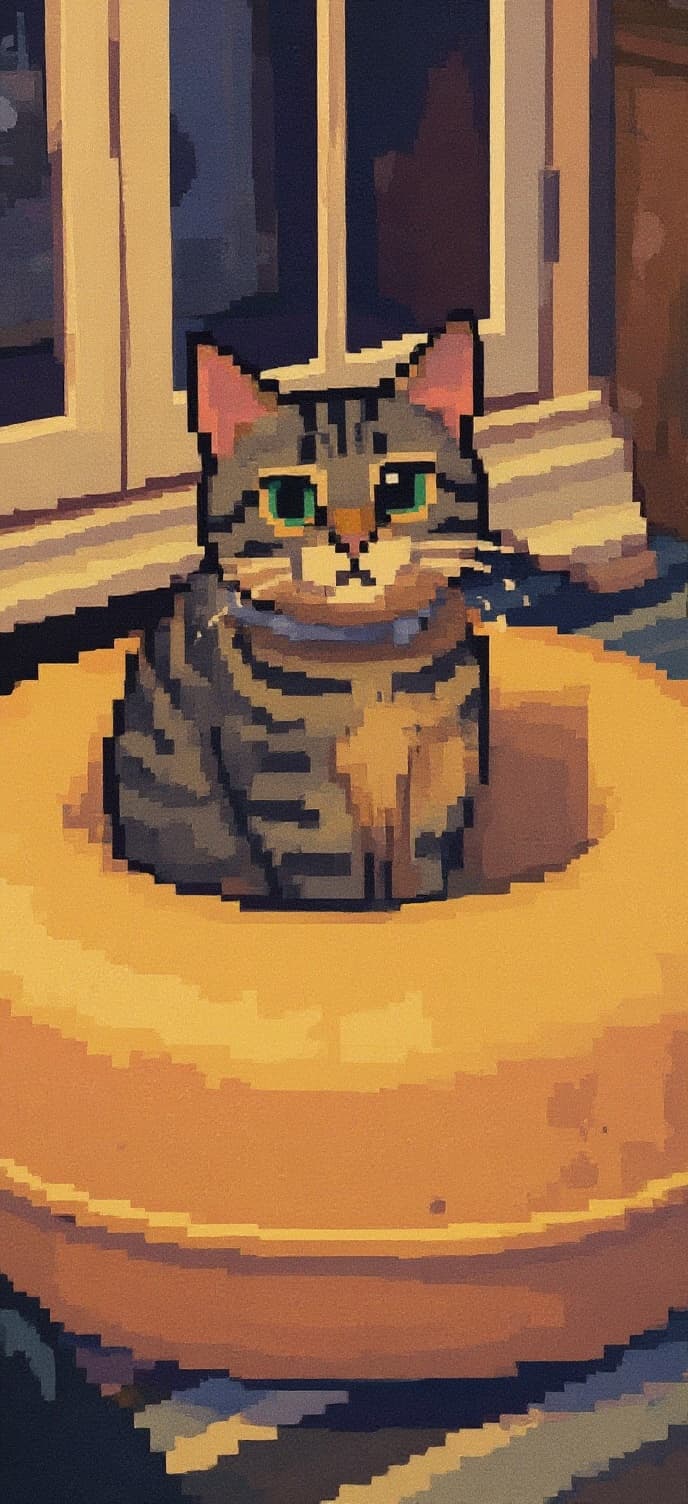 Transform image to pixel-art art style