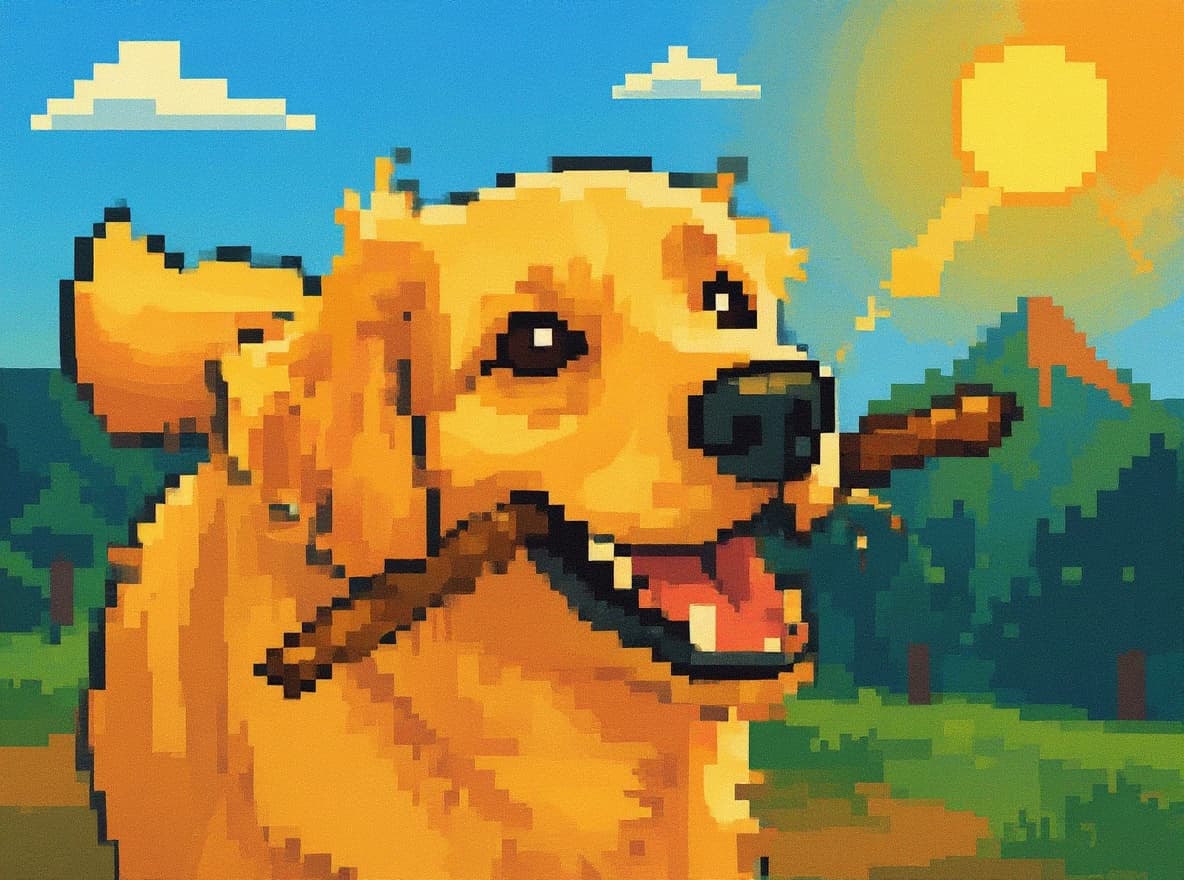 Transform image to pixel-art art style