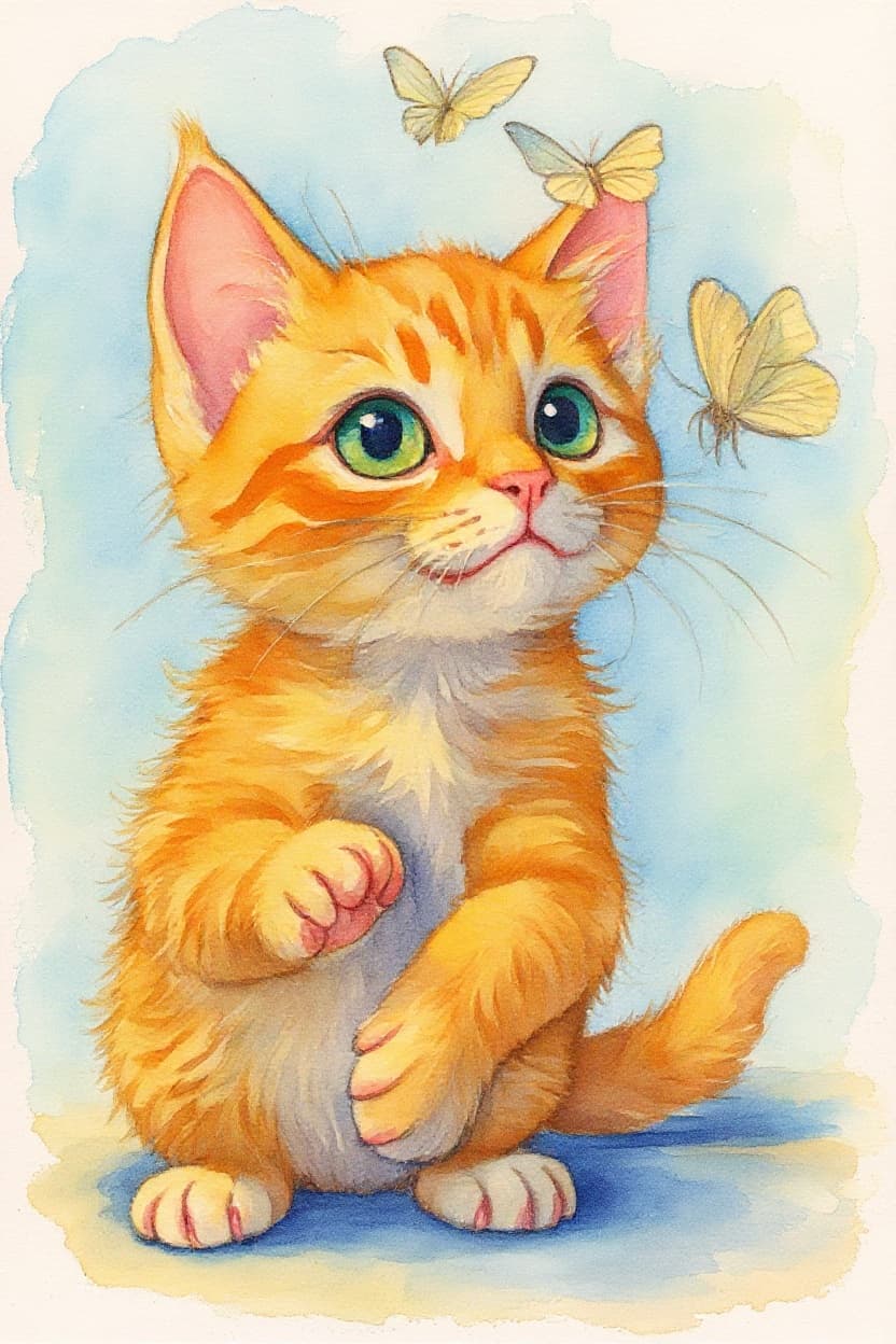 Transform image to watercolor art style