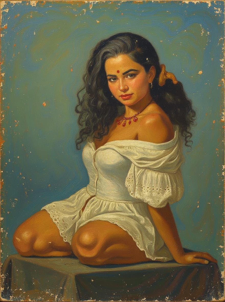 Transform image to vintage art style