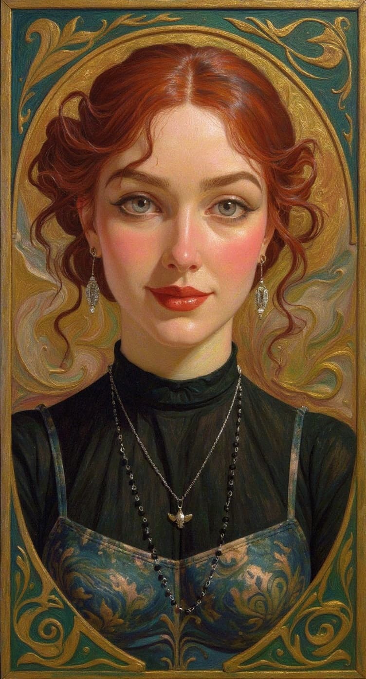 Transform image to art-nouveau art style