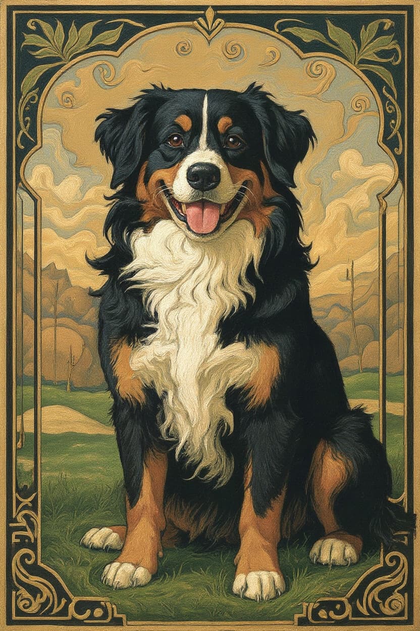 Transform image to art-nouveau art style