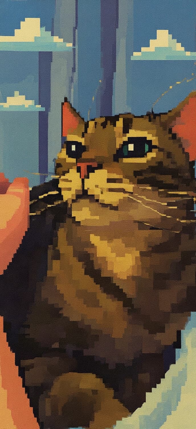 Transform image to pixel-art art style
