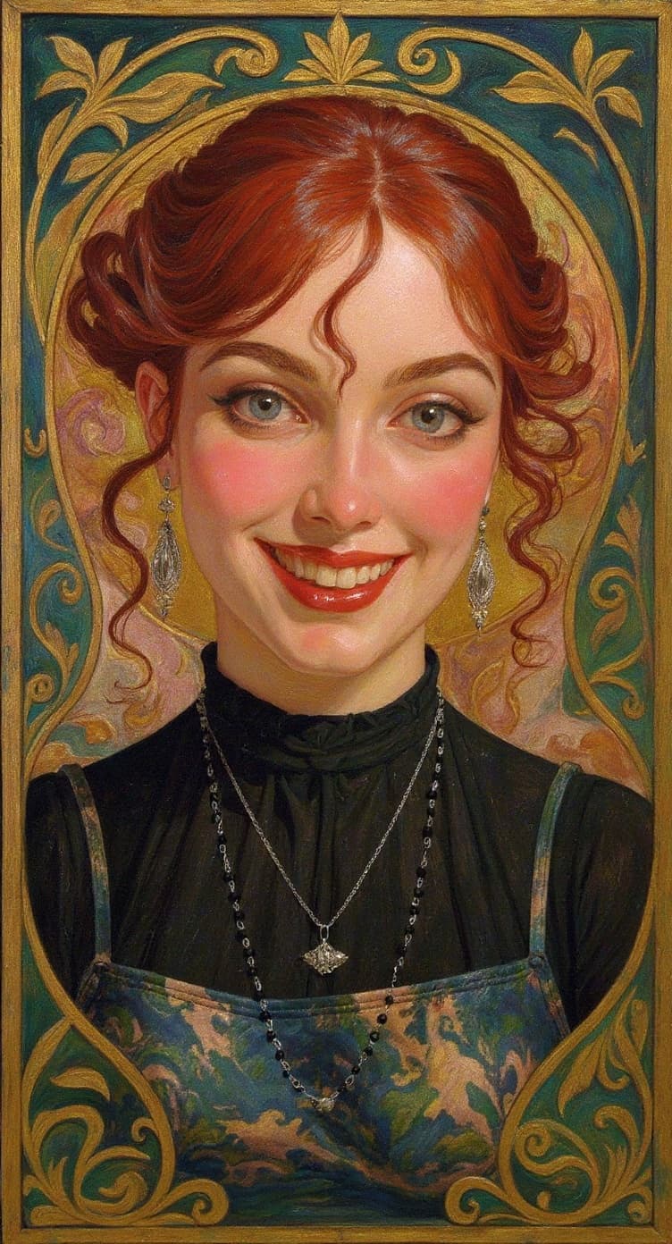 Transform image to art-nouveau art style