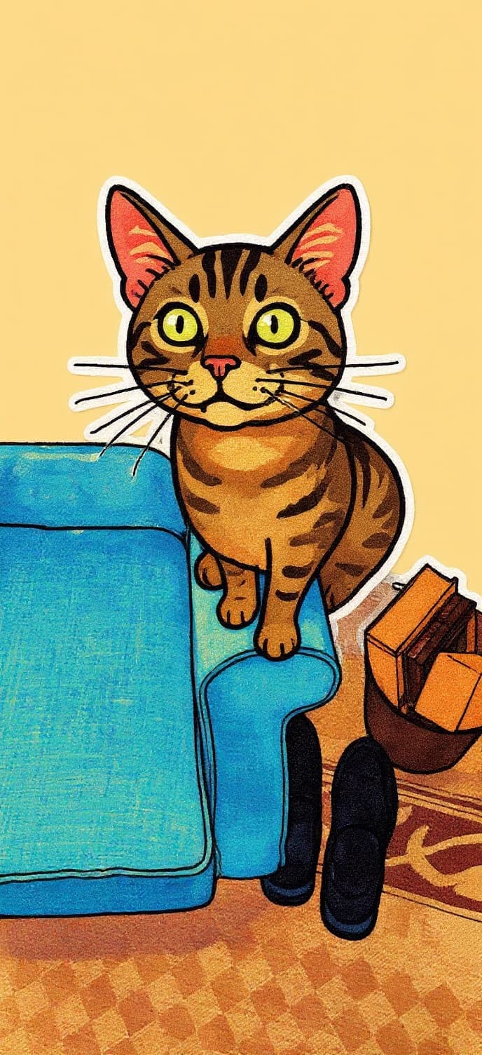 Transform image to cartoon-sticker art style