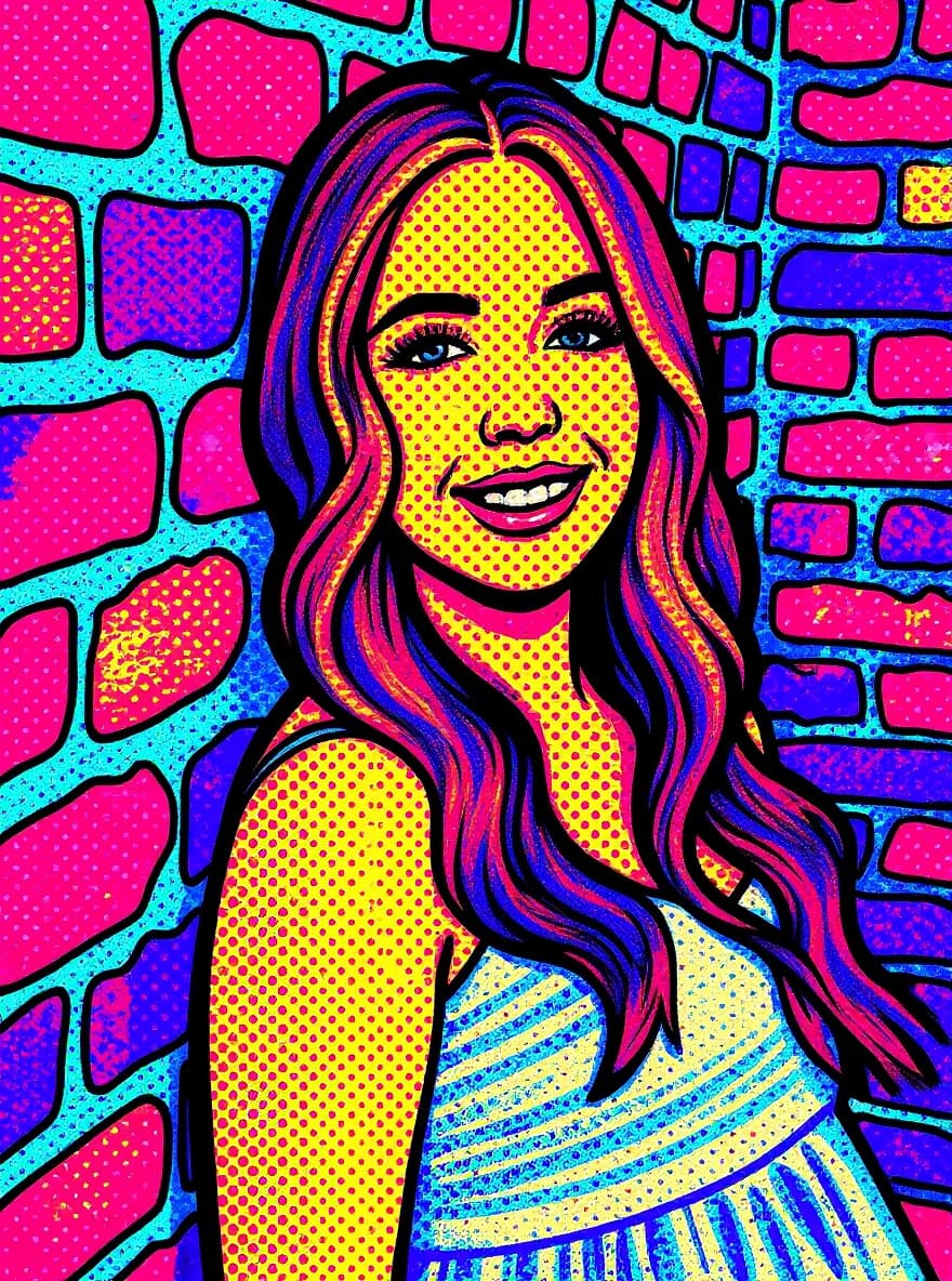 Transform image to pop-art art style