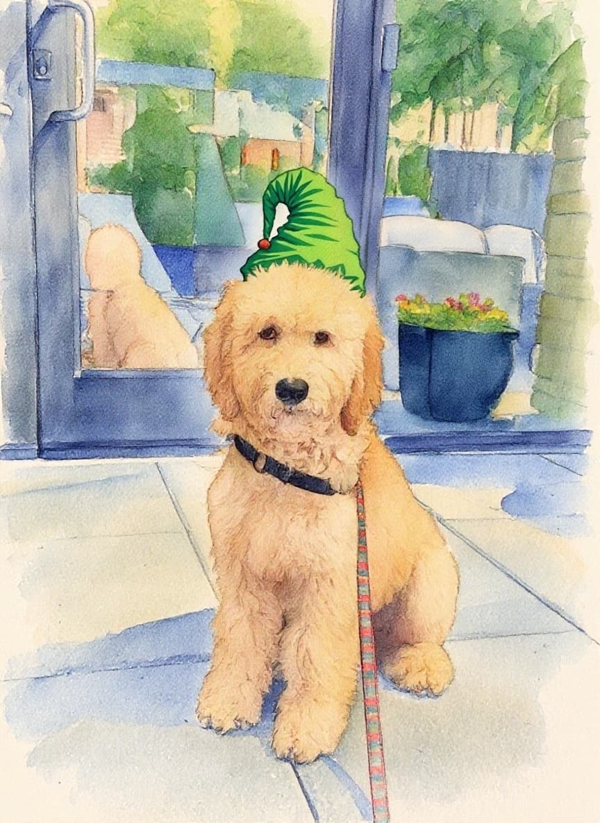 Transform image to watercolor art style
