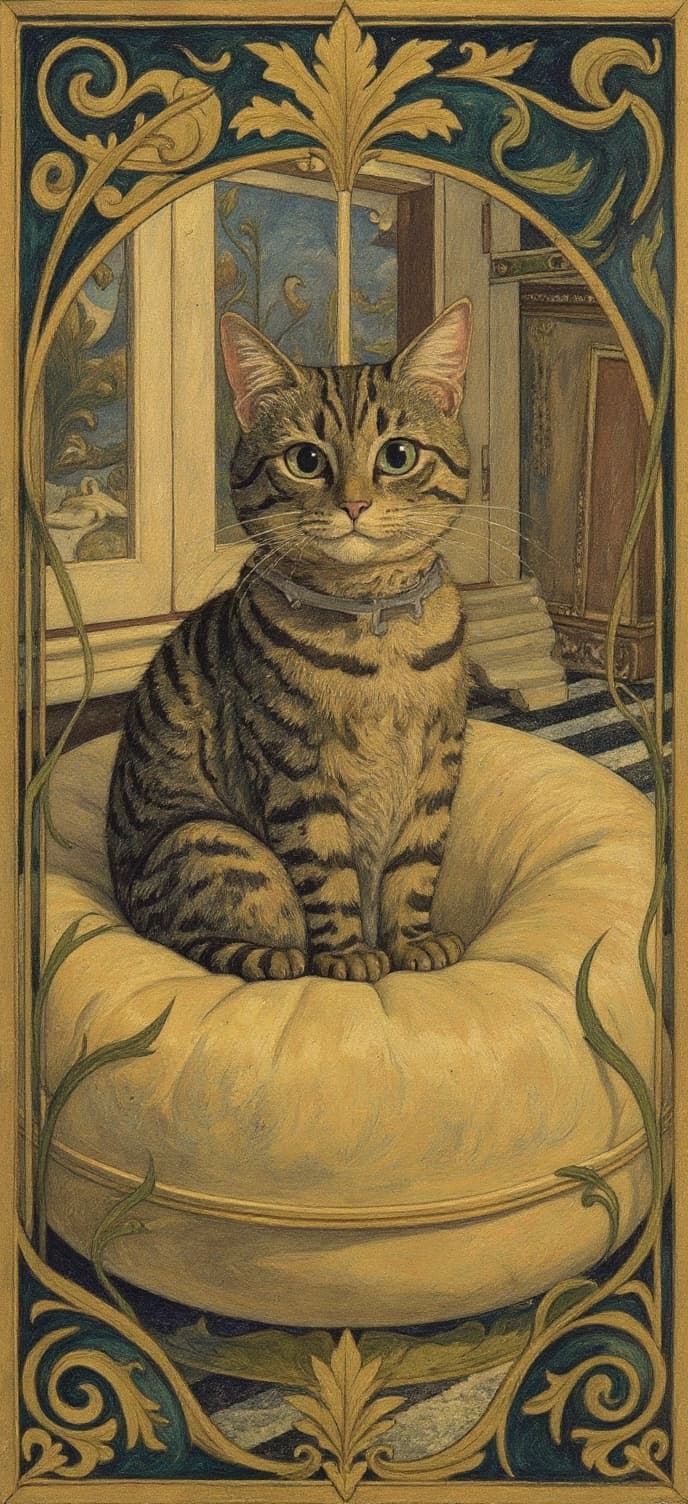 Transform image to art-nouveau art style