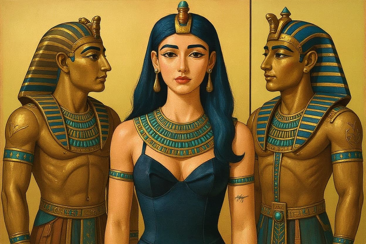 Transform image to egyptian art style