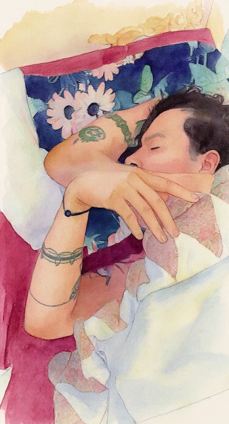Transform image to watercolor art style