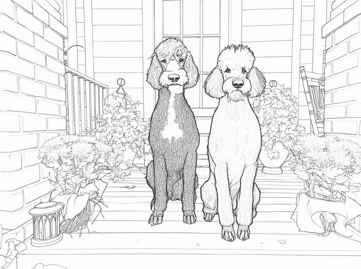 Transform image to line-art art style