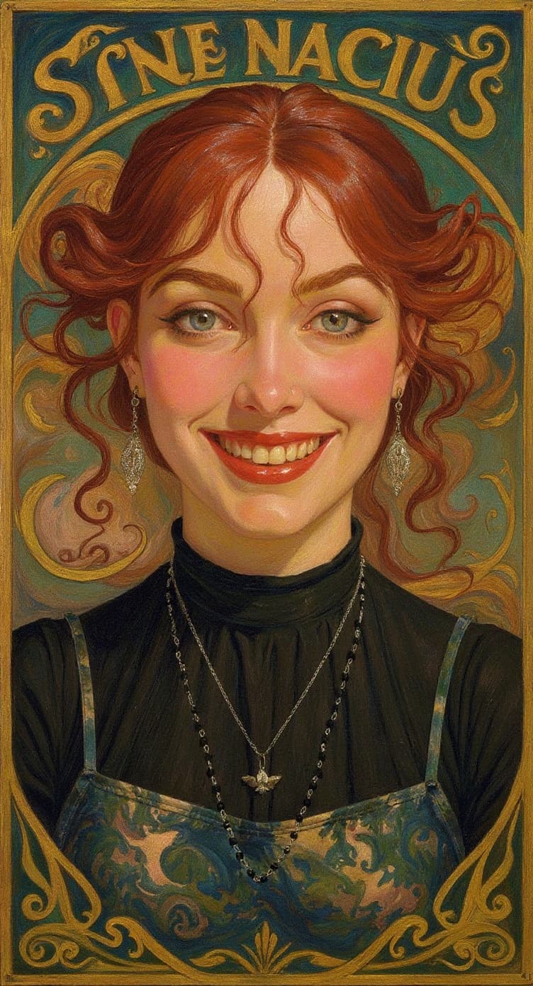 Transform image to art-nouveau art style
