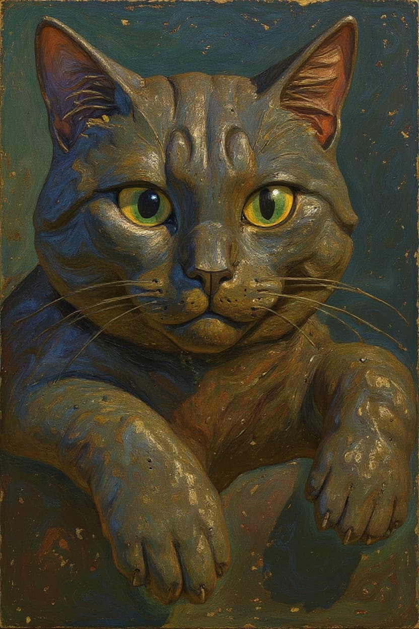 Transform image to sculpture art style