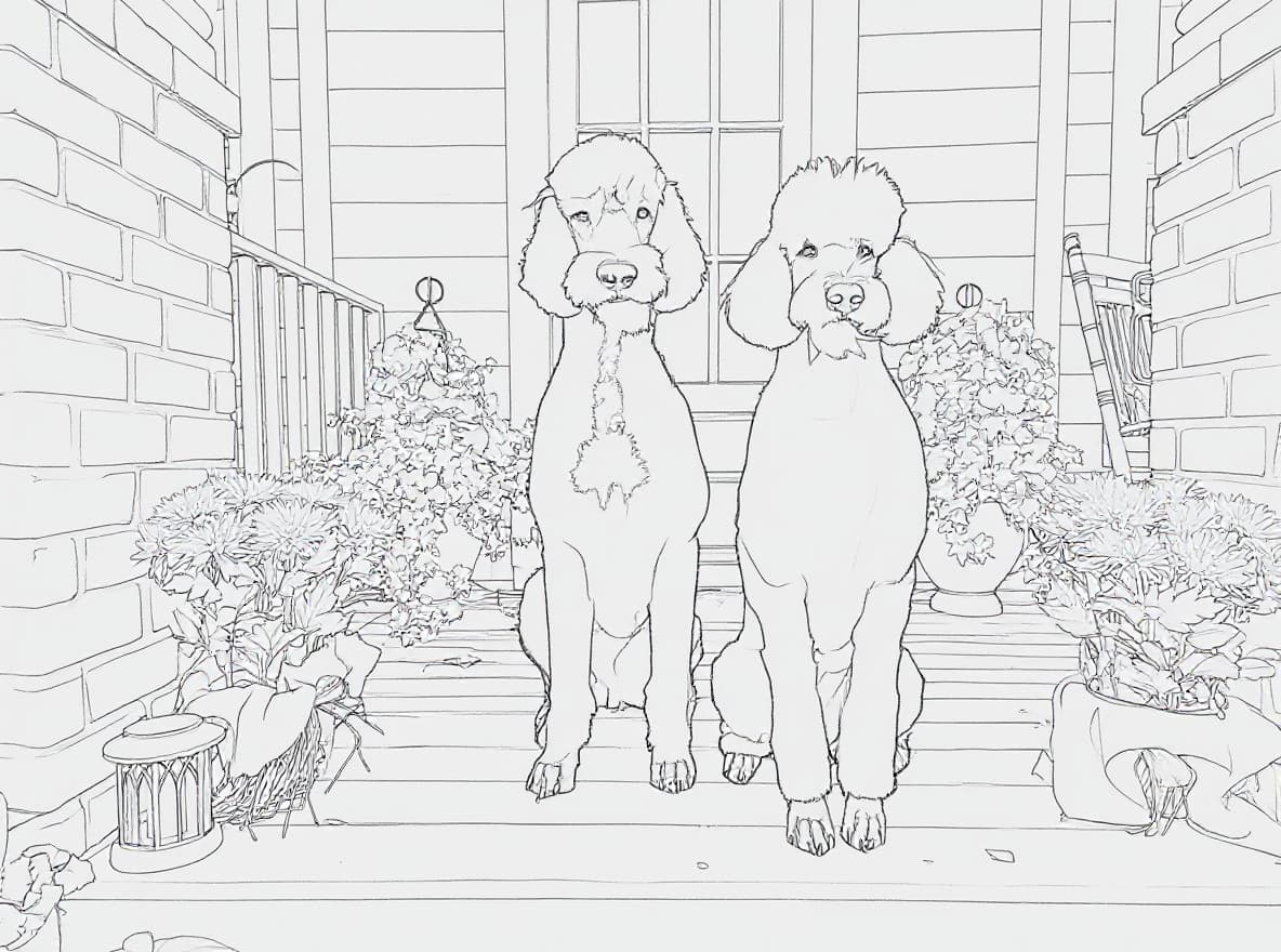 Transform image to line-art art style